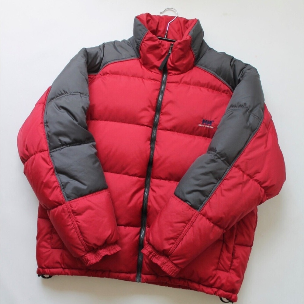 Helly Hansen Red/Grey Puffer Coat- VGUC-Sx Lg - WARM! 🍂❄️ - Picture 5 of 16